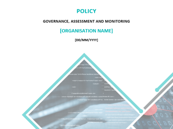 Governance, assessment and monitoring policy cover